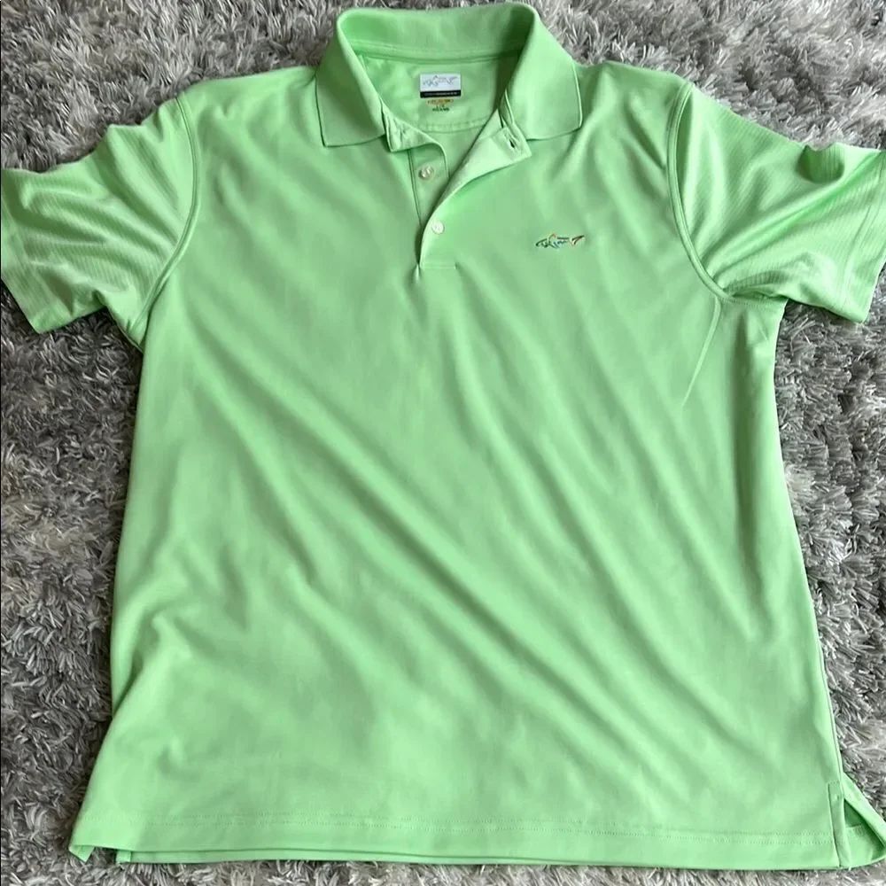 Greg Norman Men's Green Polo Shirt